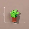 Mini macetas de pared para suculentas y cactus para microjardinería, accesorios de decoración DIY para casas de muñecas y pequeños adornos