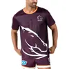 Camiseta de Rugby NRL 2024 Mustangs Local y Visitante Uniforme de Entrenamiento Top de Manga Corta Camiseta Deportiva Venta al por Mayor