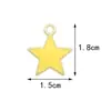 Acessórios de Joias Estilo Chanel Transfronteiriços com um Toque de Luxo, Joias Artesanais DIY em Formato de Estrela, Acessórios de Joias DIY Esmaltados de Alta Qualidade