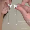 Brincos de Clipe Estilo Elfo Super Feéricos com Franjas, Brincos Elegantes de Nicho de Alta Qualidade, Novos Acessórios de Orelha para Mulheres