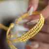 Pulsera de cuentas Didi Bang de tres círculos con destellos de alta gama de nicho, chapada en oro de 24k, Pulsera de cuentas Didi Bang de tres líneas de lujo de entrada, con láser
