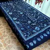 Mantel tradicional teñido con nudos de Zhoucheng, Dali, Yunnan, Mantel para mesa de café, Tela para colgar en la pared teñida con nudos hecha a mano, Tela decorativa para el hogar étnica