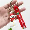 Pingente de Decoração de Natal Transfronteiriço Pingente de Chaveiro do Papai Noel Boneco de Neve de Natal Pequeno Presente Decorações de Natal