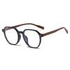 Nuevos Lentes para Hombre Tr90 Personalizados Imitación Patillas de Madera Miopía Retro Luz Anti-azul Montura de Lentes Moda Combinable Sentido de Alta Gama