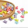 Contas de laço de urso de macaron acrílico AliExpress feitas à mão, faça você mesmo, pulseira e colar infantil, acessórios