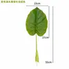 Folhas verdes artificiais para atacado, palmeira areca de caule longo, costela de adão, decoração de casamento ecológica, acessórios de planta verde de plástico, folhas artificiais