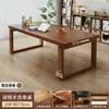 Escritorio Largo Grande de Madera Maciza para Uso en Casa, Escritorio de Estudio, Escritorio de Oficina, Mesa de Comedor Mobien