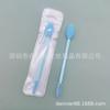 Cepillo limpiador de silicona de doble cabezal, cepillo para puntos negros, acné, nariz, masaje manual, exfoliante facial, cepillo para rímel de doble propósito