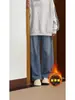 Calça Jeans Retrô Americana para Mulheres Inverno 2025 Nova Casual Solta Cintura Alta Emagrecedora Tamanho Grande Reta