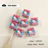 Acrílico Versátil Pequeno Quadrado Fofo Estampa de Ilustração DIY Joias Feitas à Mão Corrente para Bolsa de Celular Chaveiro Acessório Contas