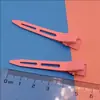 Color caramelo sin costuras pintado a mano clip de pico de pato modelado clip de partición de peluquería pasador de pelo clip suelto para la raíz del cabello clip de posicionamiento al por mayor