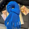 Colección de Bufandas de Mohair de Color Sólido de Otoño e Invierno, Bufandas Atmosféricas Estilo Coreano, Bufandas Chal Ampliadas y Engrosadas al por Mayor