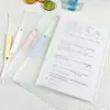 Pasta Rotativa de Estudante A3 Pasta de Provas com Haste Dupla Organizador Bolsa de Armazenamento Bolsa de Arquivos de Grande Capacidade Clipe com Haste