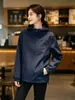 Ropa exterior súper elegante y que desafía la edad para mujer, nueva colección otoño 2026, con un diseño holgado y casual con una chaqueta inspirada en la ropa de trabajo con capucha
