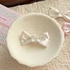 Nuevo pasador de pinza de pato de satén con lunares y lazo estilo coreano, pinza para flequillo, pinza para flequillo, pinza para la frente, pinza de pato de moda