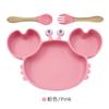 Plato de Cena de Silicona con Forma de Cangrejo, Plato Dividido con Ventosa para Bebé, Vajilla Infantil, Plato para Comida Complementaria de Bebé, Superventas Transfronterizo