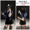 Lingerie Sexy Uniforme de Policial Capitão Roupa de Comissária de Voo Boate Bar Puro Desejo Pijama de Garota Gostosa Apertado Cos Roupa de Loungewear