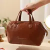 Nova Bolsa de Maquiagem Portátil Estilo Francês de Luxo Leve 2024, Amiga para Viagem, Alta Estética, Bolsa de Armazenamento de Cosméticos de Grande Capacidade