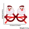 Gafas de Decoración para Fiesta de Navidad Gafas Navideñas para Niños Accesorios para Fotos Disfraz Muñeco de Nieve Caja de Regalo Montura de Gafas con Alfabeto Español