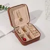 Caja de joyería caja de almacenamiento de joyería caja de almacenamiento de joyería portátil para viajes fabricantes de cajas de joyería al por mayor