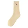 Calcetines gruesos para mujer, calcetines de rizo de otoño e invierno hasta la pantorrilla, forrados de felpa y engrosados, calcetines lindos de oso para maternidad, calcetines cálidos de invierno para mujer