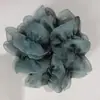 Pinza para el cabello de Chifón de Color Sólido, Suave y Versátil, para Mujeres, Lazo para el Cabello Estilo Francés Perezoso, Banda para el Cabello Duradera