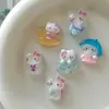 Brillante Dibujo Animado Montando Caballo de Madera Serie Gatito Accesorios de Resina DIY Material para Pasador de Pelo Diadema Agujero Hebilla de Zapato Accesorios para Ropa