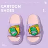 Nuevas Pantuflas de Verano para Niños para Usar al Aire Libre, Lindos Dibujos Animados Giratorios DIY de Suela Suave para Bebés Niños