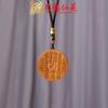 Collar con Colgante de Hebilla Bagua Tallada en Madera de Azufaifo Yiming Xianyuan Cadena para Suéter Placa Redonda de Nueve Cuadrados Espada de Siete Estrellas Colgante para Coche