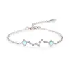 Pulseira Ursa Maior Feminina Ins Nicho Estilo Coreano Elegante Artística Mori Pedra da Lua Simples Moda Pulseira de Estudante