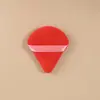 Nuevo Puff Triangular de Terciopelo Suave de Venta Caliente que No Absorbe el Polvo, Puff Abanico tipo Cushion para Fijar Polvos Sueltos