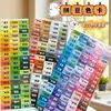 221 Carta de Colores de Pegatinas de Puntos Termoadhesivas, Etiqueta Universal MARD, Mismo Estilo que las Pegatinas de Puntos MUSEN, Pegatinas de Puntos a Todo Color