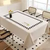 Toalha de Mesa Impermeável, à Prova de Óleo, Lavável, Resistente ao Calor, Retangular, Luxo Leve, Toque de Alta Qualidade, Novo Modelo 2026, Pano para Mesa de Centro