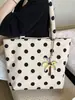 Bolsa de lunares Yuezi para mujer, gran capacidad, nuevo estilo de verano 2026, bolso de hombro cruzado simple e informal, bolso para oficinista