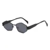 Nuevas Gafas de Sol Metálicas Poligonales 2026 para Mujer, Moda Transfronteriza Europea y Americana, Versátiles, Anti-UV, Gafas de Sol de Gama Alta