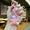 Llavero Creativo Serie Océano Relleno de Aceite Pez Payaso Estrella de Mar Pez Pequeño Colgante de Bolso Decoración de Llavero