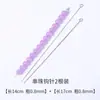 Aguja de Abalorios de Punta Abierta Trenzada Ultrafina para Pulseras Hechas a Mano DIY y Joyería con Cuentas de Arroz, 0.15-0.7mm