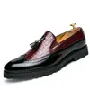 Mocasines de Color a Juego con Talla Británica Mocasines Perezosos Slip-on Casuales Zapatos de Cuero Combinables