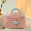 Bolsa de Cosméticos, Bolsa de Cosméticos de Pana de Alta Gama, Neceser Lindo y Atractivo, Bolsa de Almacenamiento de Cosméticos Portátil de Gran Capacidad