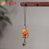 Serie de Cadenas para Teléfono Móvil de Grano de Café de Madera de Durazno Juguete Cultural Oso y Cachorro Accesorios Colgante