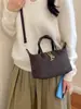 Bolso para Mujer 2026 Nuevo Modelo Nicho Rayas Mezclilla Forma de Dumpling Retro Simple Bolso de Mano Gran Capacidad Bolso de Hombro