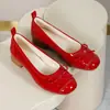 Zapatos Trendy Fairy 2026 de punta baja, mocasines de tacón grueso, nuevos zapatos slip-on para mujer con lazo, estilo dulce y lindo