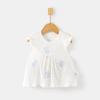 Saia para Bebê Menina Pulôver Infantil para Bebê Regata sem Mangas Vestido Floral de Princesa Estampado Estiloso Menina Verão Fofo