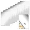 Pegatina de espejo rectangular para pared para sala de estar y dormitorio, espejo de cuerpo entero, espejo acrílico autoadhesivo, fabricante de espejos blandos