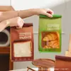 Bolsa de embalaje para pan de molde de 450g bolsas para bagels pan horneado bolsa para comidas pan de molde bolsa autosellante bolsa de embalaje para croissants en rodajas