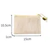 Nova Bolsa de Armazenamento Meia-Lua de Malha Estilo Liso Bolsa de Maquiagem Grande Capacidade Portátil Bolsa de Armazenamento de Viagem Bolsa Clutch Simples