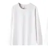 Nueva sudadera de algodón tipo panal con aceite de camelia, hidratante, patchwork para hombre, camiseta de manga larga con cuello redondo, base de color liso, venta al por mayor desde el fabricante