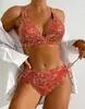 Traje de Baño Nuevo Dividido de Comercio Exterior para Mujer Bikini de Triángulo de Cintura Alta Estampado de Dos Piezas Espalda Descubierta Traje de Baño Transfronterizo de Amazon