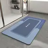 Tapete de Banheiro Simples de Cor Sólida em Lama Diatomácea para Casa, Box de Banho, Absorvente de Água, Secagem Rápida, Antiderrapante, Resistente à Sujeira, Resistente ao Desgaste