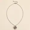 Set Romántico de Caballo y Corazón|Collar de Corazón de Chica y Caballo Moda Europea y Americana Collar para Clavícula Regalo de San Valentín